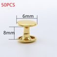thumbnail image 4 of MesaSe 50PCS Brass Stud Rivets for Leather Crafts  Bags  Shoes  Hats, 4 of 4