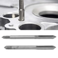 thumbnail image 3 of 2Pcs Set Metric Machine Tap High Speed Steel 3 Straight Flutes Screw Thread Tapping Tool Through Hole Metric Machine Taps Standard Thread Hand Thread Tap For Thick Steel Aluminum W, 3 of 8