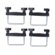 thumbnail image 1 of Kit de 4 Abrazaderas en Forma U para Portaequipajes Techo Coche, Clip Fijación Universal Equipaje 8 cm., 1 of 5