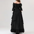 thumbnail image 5 of Renaissance Costume Women, Renaissance Dress, Medieval Dress for Women, Fairy Dress, Victorian Dress Renaissance Costume Women Gothic Witch Dress Medieval Wedding Dress, Black L, 5 of 8