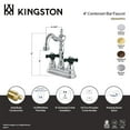 thumbnail image 6 of Kingston Brass KB1492PKX Duchess Two-Handle 2-Hole Deck Mount Bar Faucet in Polished Brass, 6 of 7
