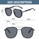 thumbnail image 2 of Gafas de sol polarizadas de doble haz, tendencia de moda, gafas de sol retro, hechas de aleación, TR, 2 of 5