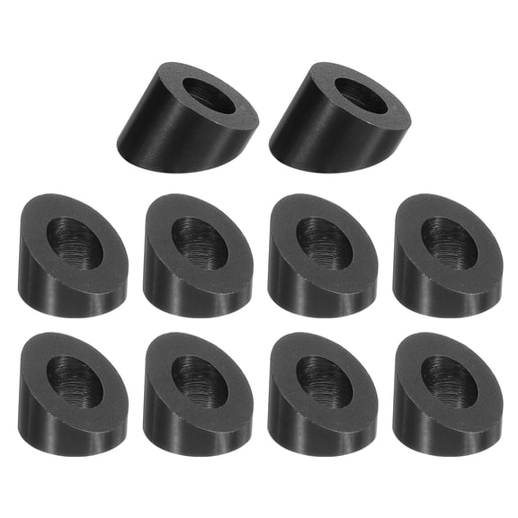 Uxcell 10 Pack 5/16 Inch 30 Degree Angle Beveled Washer, Black
