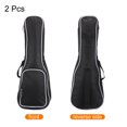 thumbnail image 3 of Unique Bargains Ukulele Case 21 Inch Ukulele Bag Single Shoulder Backpack with Adjustable Straps Black White 2 Pack, 3 of 4
