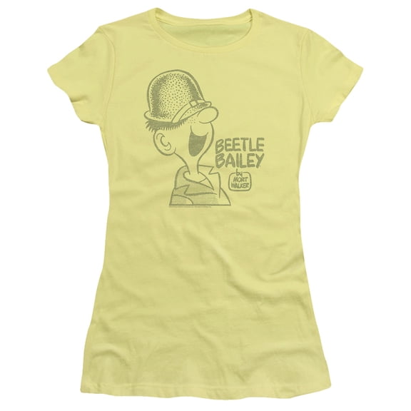 Beetle Bailey Vintage Beetle S/S Junior Women's T-Shirt Sheer Banana