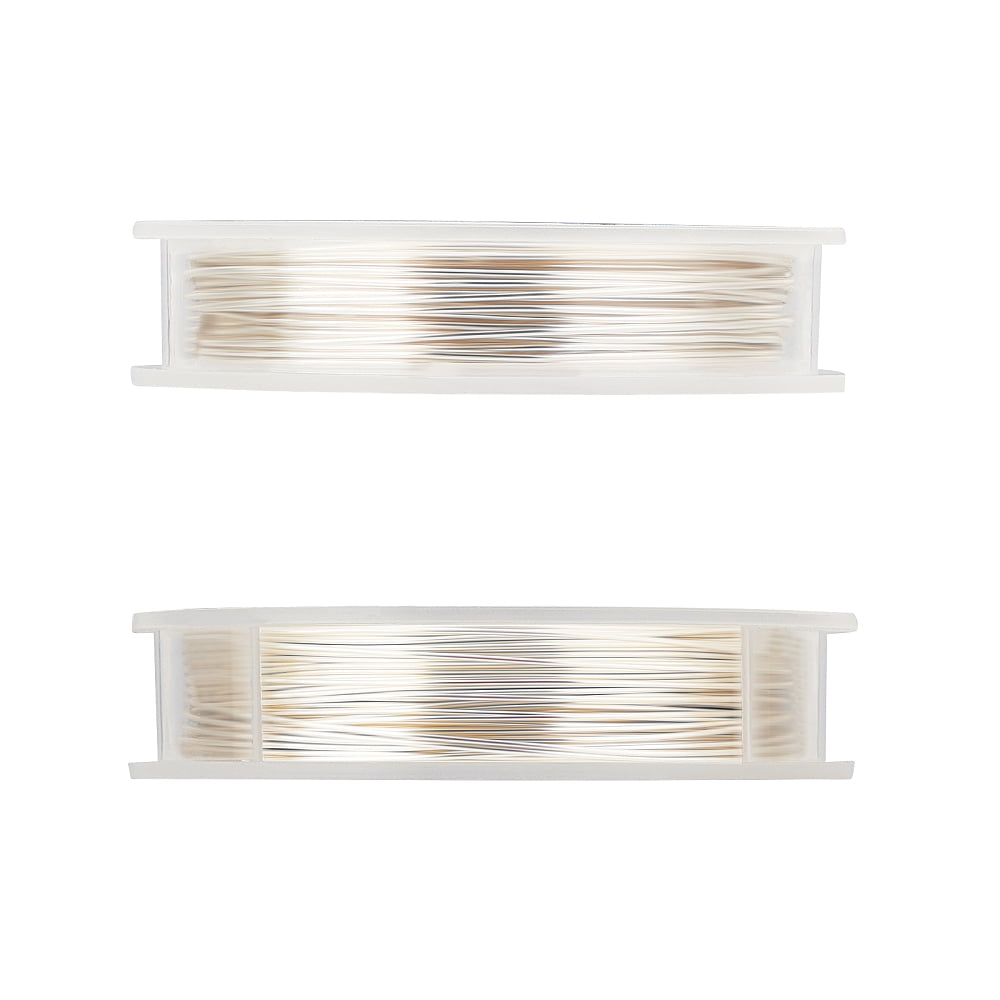 Round Copper Craft Wire for Jewelry Making for Jewelry Making Silver 0.15~1mm 10rolls/set for DIY