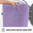 thumbnail image 3 of Evlmd Bathroom Rugs, Extra Soft Absorbent Shaggy Chenille Bath Rugs, Non-Slip Dark Purple Bath Mats for Bathroom Floor Tub and Shower, Home Decor Accessories, 20" X 32", 3 of 7