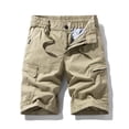 thumbnail image 2 of Mens Cargo Shorts Elastic Waist Work Shorts Relaxed Fit Casual Summer Hiking Shorts with Multi Pockets Size 30-40, 2 of 9