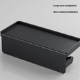 thumbnail image 3 of Injueey Portarrollos de cocina de aleación de aluminio, construcción ligera pero resistente, soporte para rollos de cocina blanco Almacenamiento y organización del hogar negro, 3 of 6