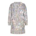thumbnail image 4 of Summer Casual Dress,Ladies Fashionable and Casual Fall and Winter Round Neck Long Sleeved Printing Dress, 4 of 6
