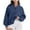 Navy-Fashion Sweatshirts, variant on Xcmzpl Zip Up Sweatshirts for Women Loose Fit Solid Color Crewneck Sweatshirt Lightweight Sweater Tops Soft Long Sleeve Blouses Winter Fashion