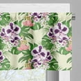 thumbnail image 3 of Ambesonne Philodendron Window Valance, Exotic Floral Bouquet, 54" X 12", Pale Yellow Multicolor, 3 of 5