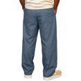 thumbnail image 4 of VV AVEORS Mens Workout Pants Baggy Casual Straight Leg Elastic Waisted Drawstring Sweatpants Breathable Outdoor Trousers Royal Blue 2XL, 4 of 4