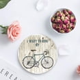 thumbnail image 4 of FMSHPON I Want to Ride My Bicycle Set of 8 Round Coaster for Drinks, Absorbent Ceramic Stone Coasters Cup Mat with Cork Base for Home Kitchen Room Coffee Table Bar Decor, 4 of 6