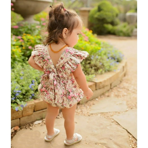 Generic Une adorable robe barboteuse pour bébé fille - vêtement pour  enfants à prix pas cher