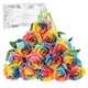 thumbnail image 2 of Decoraciones de San Valentín, rosas artificiales con flores de tela, rosas falsas, ramo True Touchs de tallo largo, adecuado para el hogar, boda, fiesta, decoración de jardín, rosa artificial, 2 of 6