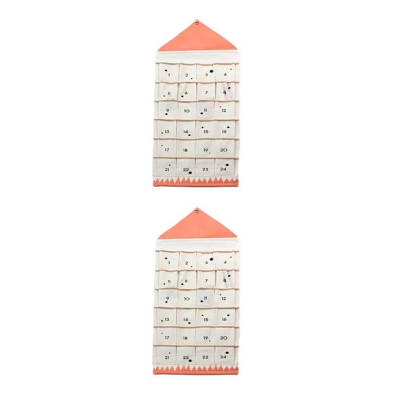 Cateissary Calendario de Adviento multifuncional práctico y práctico de tela, hecho con lona, fácil de regalar Type1 NO1