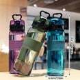 thumbnail image 2 of 550ml Leak-Proof Plastic Water Bottle with Tea Infuser Filter, Reusable Portable Gym Fitness Jug for Travel, 2 of 6