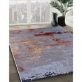 thumbnail image 3 of Ahgly Company Machine Washable Indoor Rectangle Industrial Modern Mauve Taupe Purple Area Rugs, 8' x 10', 3 of 7