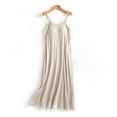 thumbnail image 2 of Pyjama avec Soutien-Gorge Intégré pour Femmes Robe à Manches Courtes Robe de Nuit Douce Chemise de Nuit Unie, 2 of 4