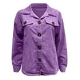 thumbnail image 4 of Vedolay Womens Trench Coat Loose Cardigan Coat Cover Up Ladies Cardigan Coat 2023 Purple,M, 4 of 4