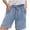 Blue, variant on Women Casual High Waisted Drawstring Wide Leg Womens Gauze Short Shorts (Black, S)