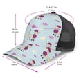 thumbnail image 2 of Lsque Poodle Dog Printed Trucker Hat - Baseball Cap for Men Women - Breathable Mesh Side, Adjustable Fit - for Casual Wear, 2 of 7