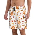 thumbnail image 2 of Kdxio Squirrel InThe Forest3 Pattern Mens Casual Shorts - Drawstring Summer Beach Sports Shorts for Men, 2 of 9