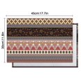 thumbnail image 5 of Black Boho Oriental Flowers and Paisleys Pattern Summer Placemats Table Placemats Set Of 6-Linen Kitchen Washable Placemats Table Mats 11.8"x17.7"Non-Slip Heat Resistant, 5 of 5