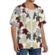 thumbnail image 2 of Fotbe maple leaves Camisa Estampada de Manga Corta para Hombre, Casual de Verano, Estilo Playero, Sin Arrugas-X-Large, 2 of 5