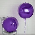 thumbnail image 3 of BalsaCircle 2 Purple 18" 4D Round Balls Orbs Mylar Foil Plain Balloons Wedding Decorations, 3 of 5