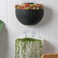 thumbnail image 3 of Flower Pot Exquisite Wall-mounted Plastic Wall Hanging Basket Flowerpot for Garden, 3 of 8
