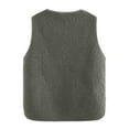thumbnail image 7 of Breezora Womens Fleece Lined Zip Up Vest With Pockets Winter Warm Casual Cotton Puffer Gilet XXXXXXL Size Green, 7 of 7