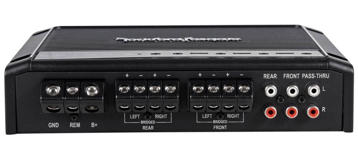 Rockford Fosgate R400-4D 400 Watt RMS 4 Channel Class D Amplifier + Amp Kit