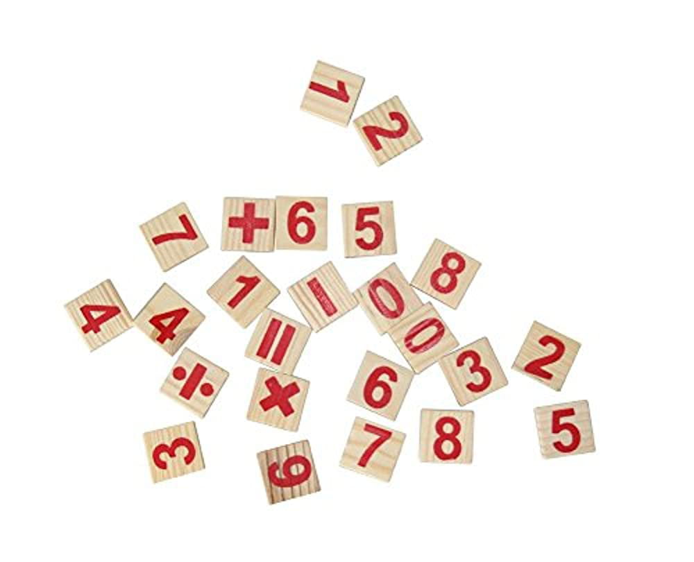 Bright Colorful Homeschooling School Wooden Number Cards And Counting Stick Rods 
