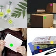 thumbnail image 5 of Royal Green Neon Colored dot Stickers 1 inch - Round Labels 25mm in Fluorescent Pink - 1200 Pack, 5 of 7