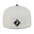thumbnail image 4 of Men's New Era Cream/Black Chicago White Sox Lonestar 59FIFTY Fitted Hat, 4 of 6