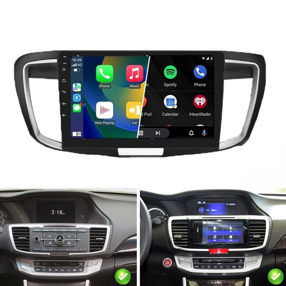 Android Auto 4 64G For Honda Accord 2013-2017 Apple Carplay Stereo Radio GPS Nav Wifi SWC