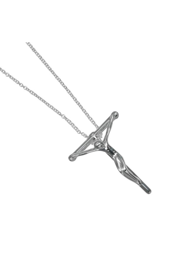 Pre-Owned Tiffany & Co. Crucificus Small Necklace, Rosary Cross, Vintage, Elsa Peretti,...