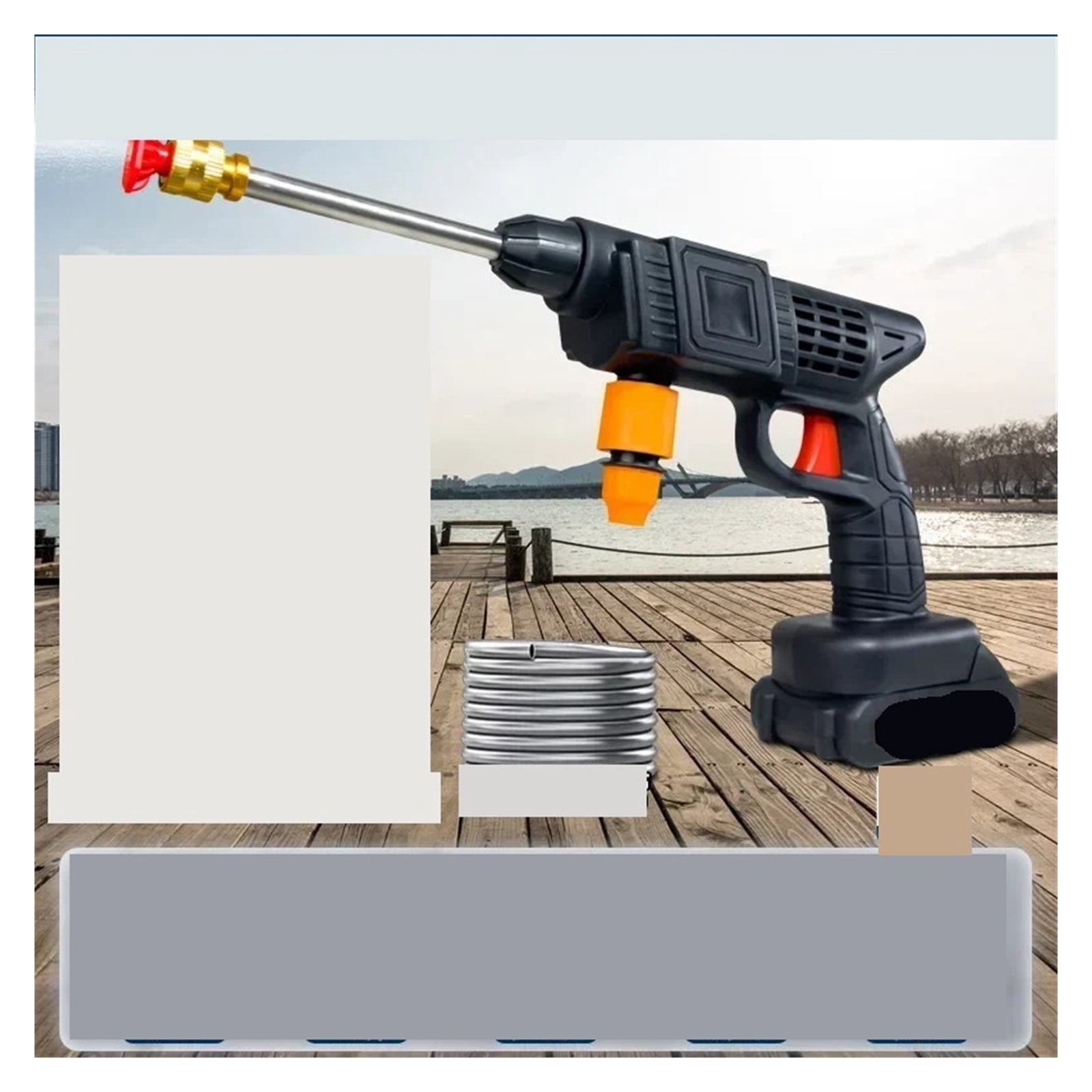 Wireless High Pressure Car Wash Water Gun Portable High Power Water Pump Rechargeable
