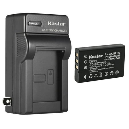 Kastar 1-Pack Battery and AC Wall Charger Replacement for Ordro HDV-D9, HDV-D9II, HDV-D10, HDV-D80, HDV-D80S, HDV-D100, HDV-D200, HDV-D300, HDV-D320, HDV-D325, HDV-D395, HDV-V7, HDV-V7 PLUS, HDV-V12