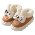 thumbnail image 2 of Pantuflas de algodón para niños, nuevo estilo para niños de mediana edad y mayores, además de terciopelo y engrosadas para mantener el calor en interiores, pantuflas peludas informales., 2 of 5