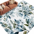 thumbnail image 2 of Area Rug for Living Room, Watercolor Flowers Non-Slip Indoor Large Carpet for Bedroom/Dining Room, Spring Floral Leaves Botanical Blue Washable Low-Profile Rectangle Floor Runner Rugs - 5 x 8 Ft, 2 of 7