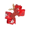 thumbnail image 2 of Nœuds pour Enfants, Pinces à Cheveux de Noël pour Fille, Pinces à Nœud de Noël, Coiffe Pince à Cheveux pour Enfants, Pinces à Cheveux de Noël, Paillettes Rouges Animal, 2 of 8