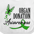 thumbnail image 4 of Inktastic Organ Donation Awareness- Butterfly Green Ribbon Boys or Girls Baby Bib, 4 of 4
