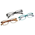 thumbnail image 2 of Equate Women's Sprig Value 3-Pack Rectangular Reading Glasses - Variety Pack, +2.50, 2 of 9