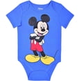 thumbnail image 4 of Disney Baby Boys' Mickey Mouse Bodysuits Pack of 3, 4 of 7