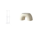 thumbnail image 1 of Mesa Auxiliar Acrílica Para Espacios Pequeños, Fácil De Montar Y Con Reposapiés Antideslizante. Ideal Para La Oficina, El Balcón, La Sala De Estar Y La Decoración Del Hogar., 1 of 8