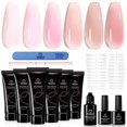 thumbnail image 1 of Kit de gel para extensiones de uñas Beetles Poly con 6 colores para mujer, 1 of 7