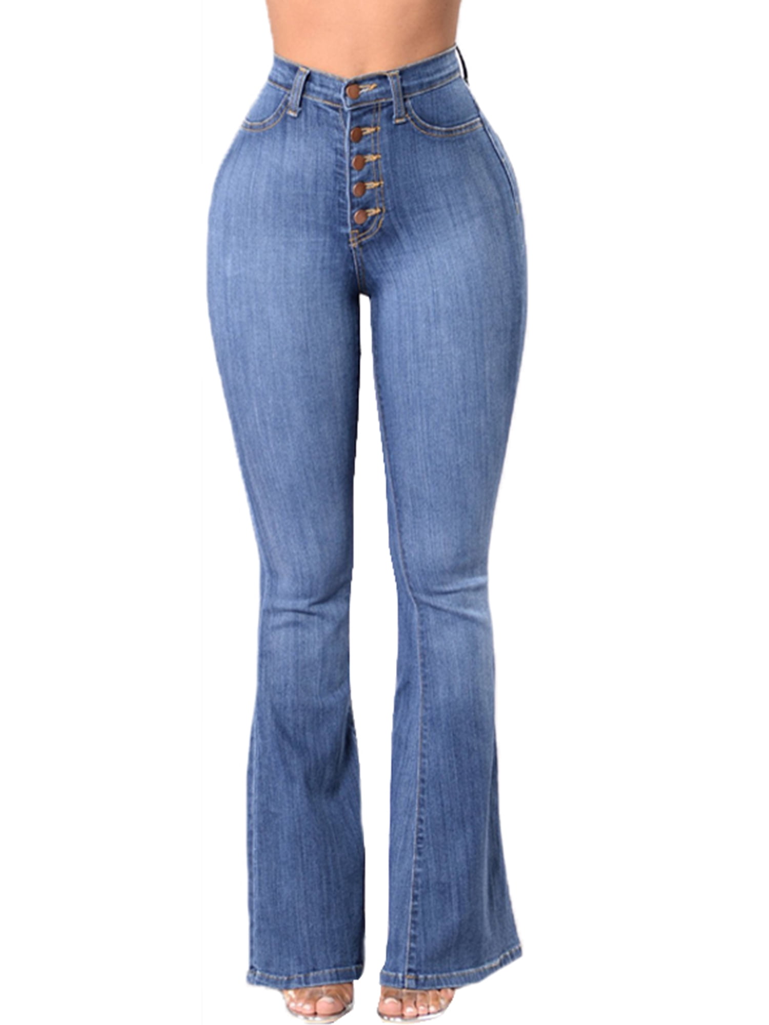 trendy bell bottom jeans